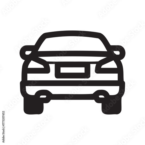 Front view of a car icon
