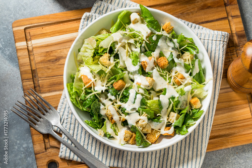 Healthy Homemade Caesar Salad