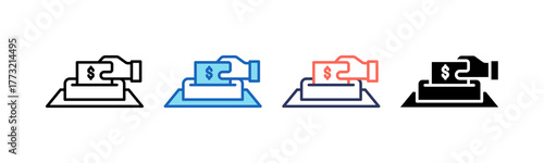 Donation multiple icon