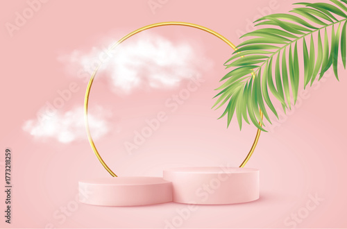 Pink product background