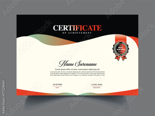 professional Certificate Text Samples design