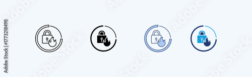 Firewall Protection Multiple Icon