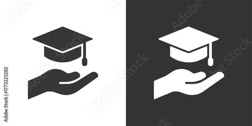 temEducation Assistance icon. Solid glyph series icon