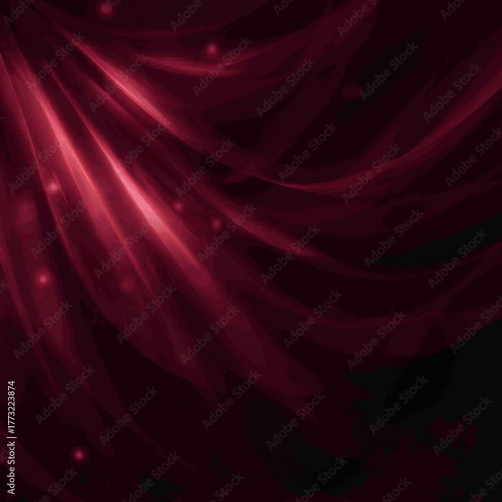 Fototapeta premium A Captivating Display of Fiery Red Patterns Emanating from a Dark Background, Creating an Enigmatic Visual Experience