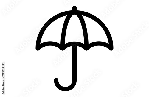 傘のシンプルなベクターアイコン