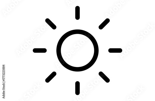 太陽のシンプルなベクターアイコン