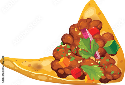 illustration of a tasty fast food 