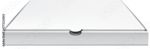 illustration of a white pizza box 