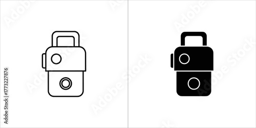 Usb flash drive icon, a portable data storage device