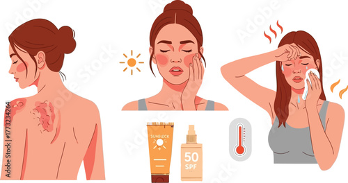 Understanding and preventing painful sunburn with essential sunblock protection for healthy skin during hot summer days