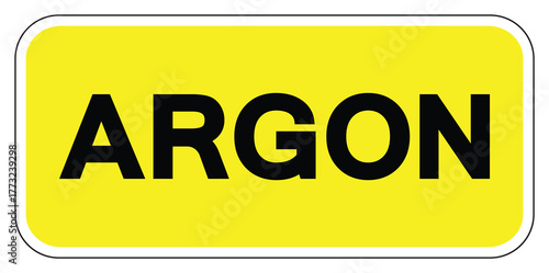 Argon Symbol Sign ,Vector Illustration, Isolate On White Background Label.EPS10