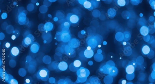 Abstract Blue Bokeh Lights
