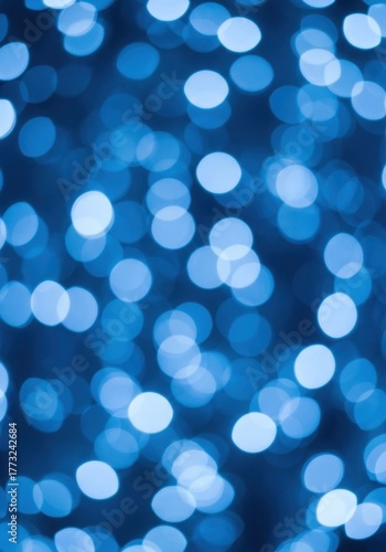 Abstract Blue Bokeh Lights