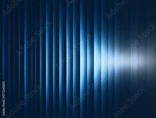 Deep Blue Digital Pulse: Abstract Vertical Line Background