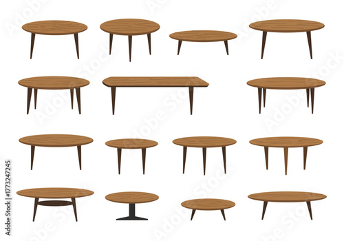 Selection of Modern Wooden Tables for Interior Design Projects