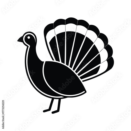 single-line-art-turkey-with-feathers-fanned--minim.eps