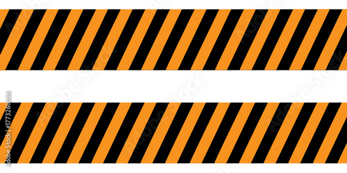 Warning yellow black diagonal stripes line. Safety stripe warning caution hazard danger road vector sign symbol.  Vector illustration . EPS 10