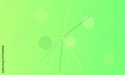 Abstract green gradient background with faint floral elements