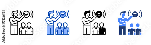 Emergency icon set multiple style collection