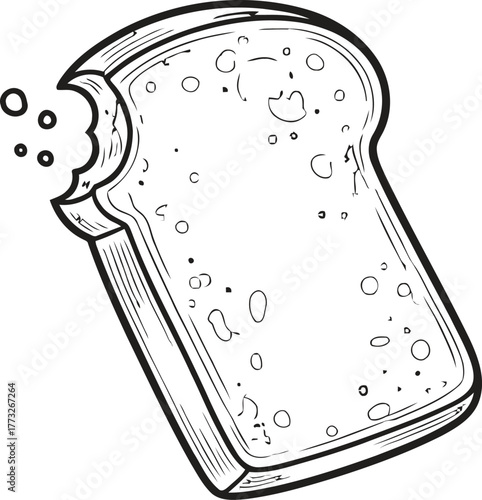 Freshly baked bread vector set. Fresh loaf of bread, bakery icon, logo for bread shop