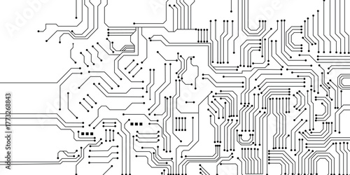 Circuit technology background with hi-tech digital data connection system and computer electronic design. Vector eps10