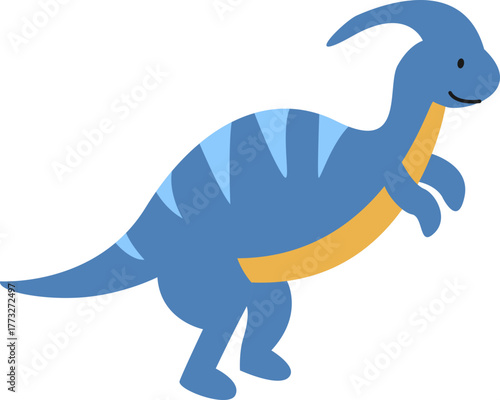 Colorful Cartoon Dinosaur Element
