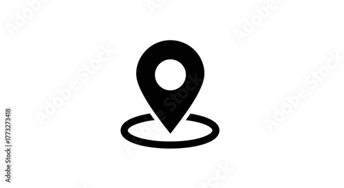 Find your way with a simple location pin icon, perfect for navigation apps, maps, and travel guides, offering a clear visual cue for destinations