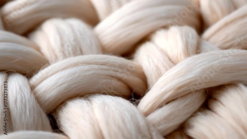 Chunky knit fabric textile texture close up detail natural fiber material weave pattern background