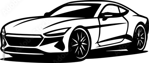 Sleek Modern Supercar With Aerodynamic Lines Low Profile And Large Alloy Wheels