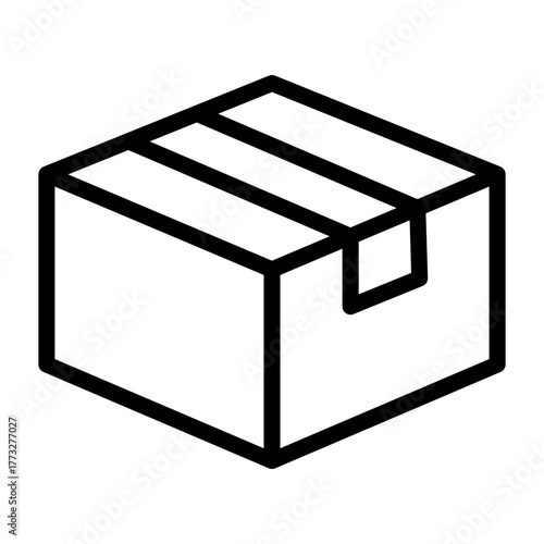 Box Vector Line Icon, Package Icons Collection, Boxes silhouette.
