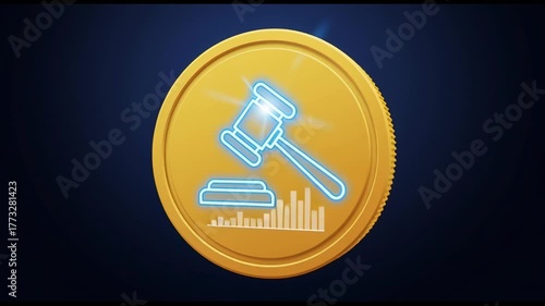 Cryptocurrency regulation shapes future as digital coin and gavel symbolize law, finance, and innovation in evolving financial landscape