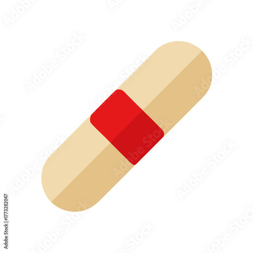 vector illustration of a broken pill