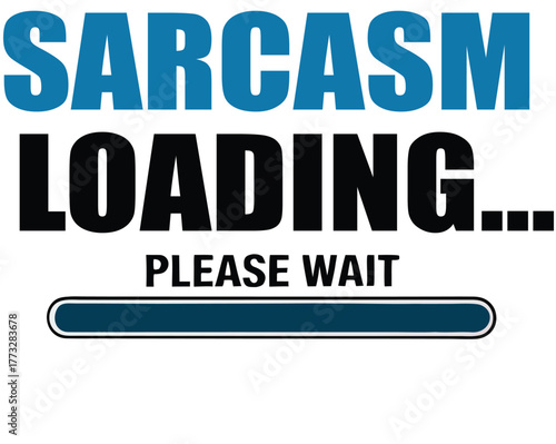 Sarcasm typography t-shirt design,