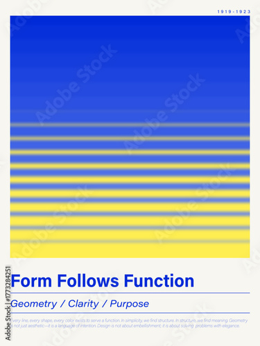 Bauhaus style poste 1