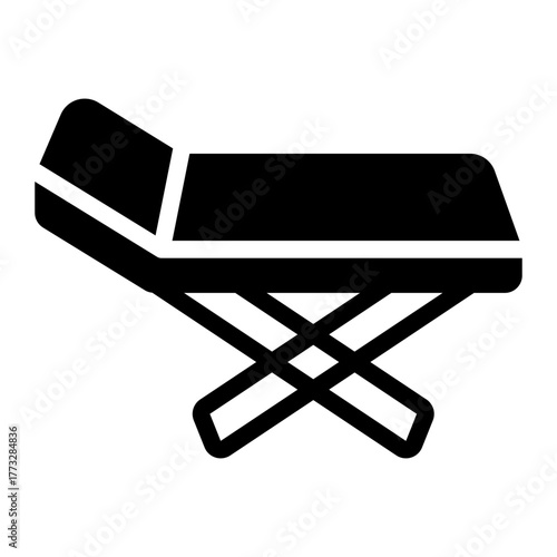 foldable drying rack glyph icon