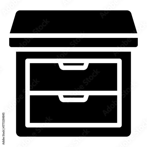 night stand glyph icon