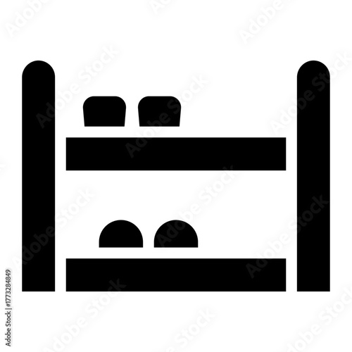 shoe rack glyph icon