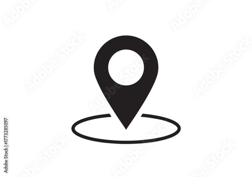 location pin icon sign vector