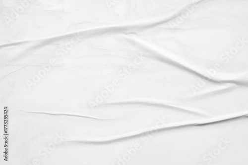 Wallpaper Mural white crumpled and creased glued wrinkled paper poster texture background Torontodigital.ca