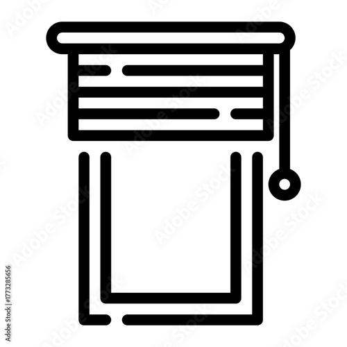 blinds line icon