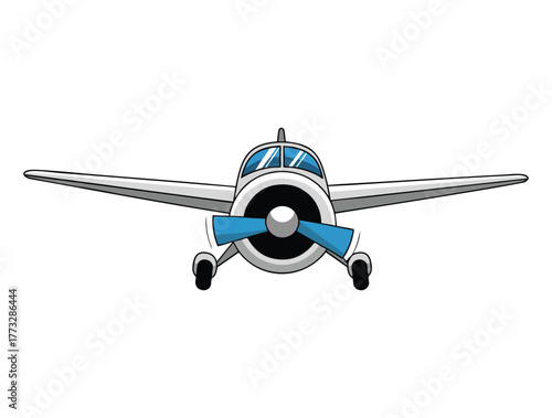 Airplane illustration isolated on white background vector design ideal for aviation travel transportation and flight themed creative artwork