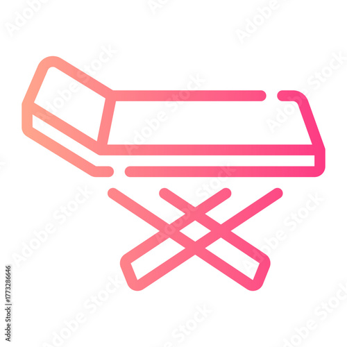 foldable drying rack gradient icon