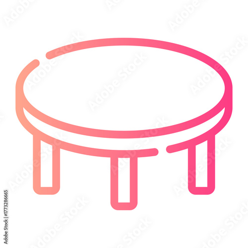 round table gradient icon