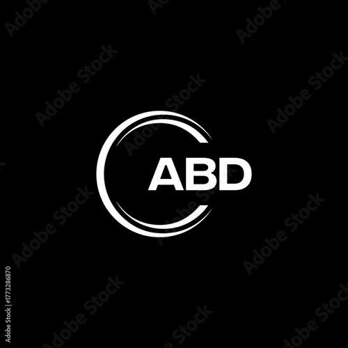 ABD logo. A B D design. White ABD letter. ABD, A B D letter logo design.