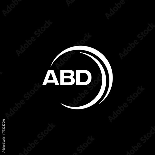 ABD logo. A B D design. White ABD letter. ABD, A B D letter logo design.