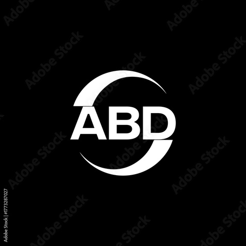 ABD logo. A B D design. White ABD letter. ABD, A B D letter logo design.
