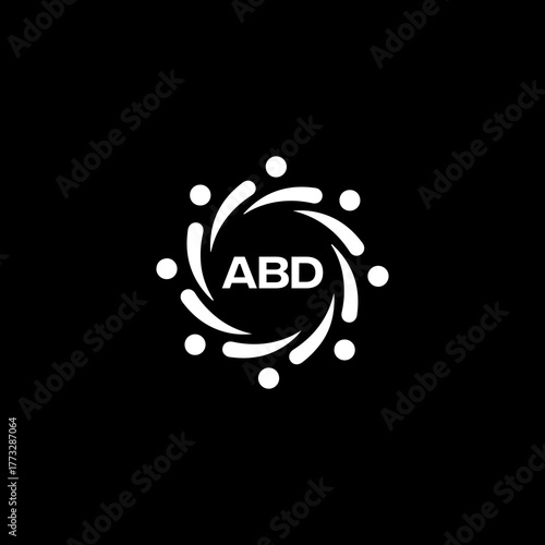 ABD logo. A B D design. White ABD letter. ABD, A B D letter logo design.