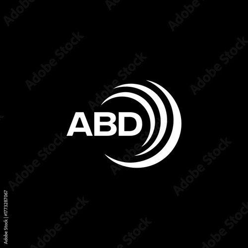 ABD logo. A B D design. White ABD letter. ABD, A B D letter logo design.