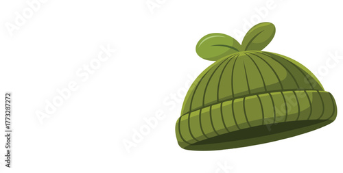 Bonnet illustration isolated on white background vector design element ideal for fashion accessory clothing vintage or traditional headwear creative artwork