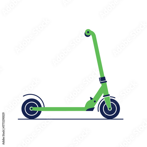 blue scooter vector illustration